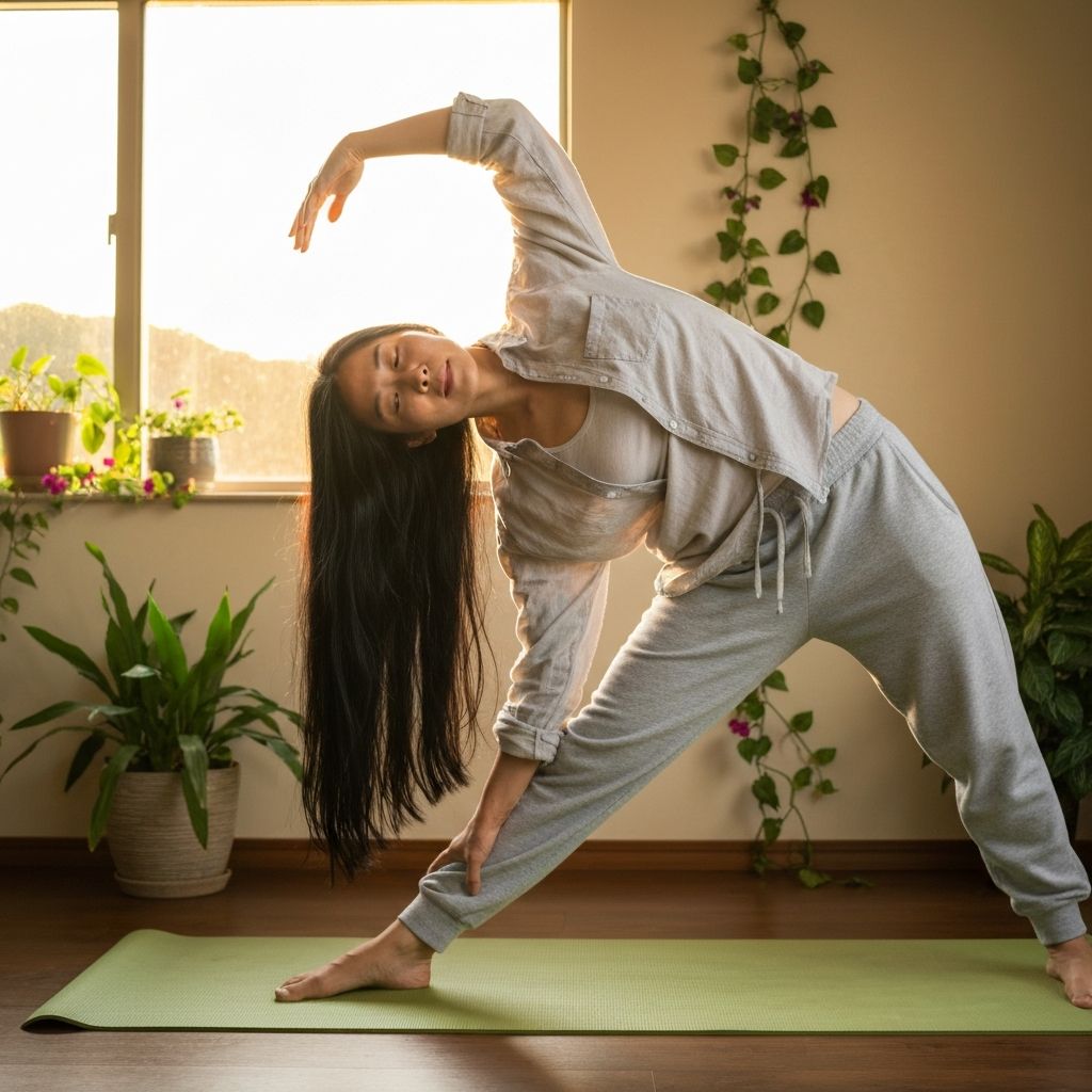 Morning stretching routine